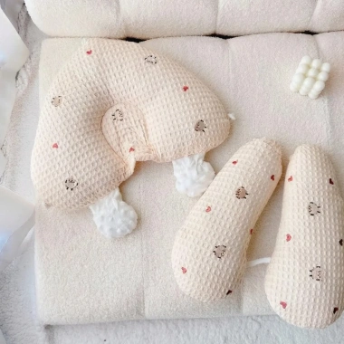 Gối chữ U cho bé sơ sinh chống giật mình, chống méo đầu, dây rút 3 đầu Ngủ ngon 115.000₫