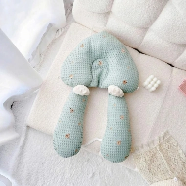 Gối chữ U cho bé sơ sinh chống giật mình, chống méo đầu, dây rút 3 đầu Ngủ ngon 115.000₫