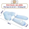 Gối chữ U cho bé sơ sinh, chống giật mình, định hình, chống bẹp đầu, kèm dây rút điều chỉnh vòng đầu, giảm giá 18% 3