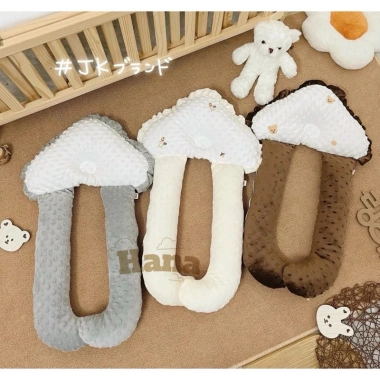 Gối chữ U cho trẻ sơ sinh nhung mềm mịn, chống giật mình - chỉ 139.606 đồng