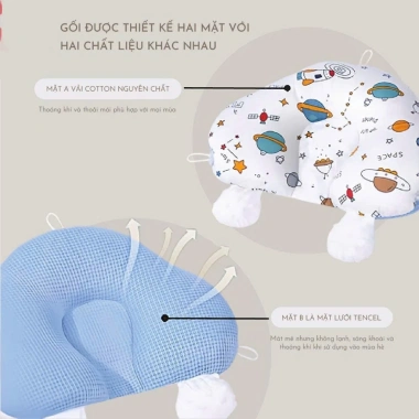 Gối chữ U đa năng MB07 cho bé sơ sinh – Chống bẹp đầu, định hình đầu, êm ái thoáng mát 2 Gối chữ U đa năng MB07 cho bé sơ sinh – Chống bẹp đầu, định hình đầu, êm ái thoáng mát 2