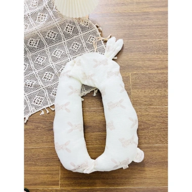 Gối chữ U hình thỏ đa năng cho bé sơ sinh cao cấp, cotton Hàn, giảm giá 250k 8