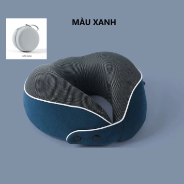 Gối chữ U kê cổ cúc bấm điều chỉnh, cao su non HOKO, mút hoạt tính, kèm hộp đựng du lịch tiện lợi 10 Gối chữ U kê cổ cúc bấm điều chỉnh, cao su non HOKO, mút hoạt tính, kèm hộp đựng du lịch tiện lợi 10