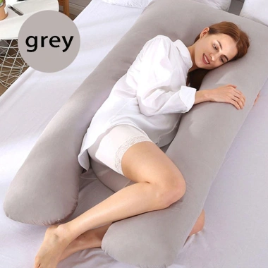 Gối chữ U LISHUANG cho bà bầu Vỏ gối êm ái, đệm lót êm, đệm mút cao su, hỗ trợ ngủ, đỡ lưng tại nhà sinh hoạt, giá ưu đãi 166.428đ 10