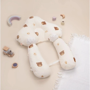 Gối Chữ U Royal Muslin Lưới Thông Thoáng – Đệm Mềm Mại, Dây Điều Chỉnh An Toàn cho Bé, Giá ưu đãi 123,308 VND 2