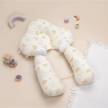Gối Chữ U Royal Muslin Lưới Thông Thoáng – Đệm Mềm Mại, Dây Điều Chỉnh An Toàn cho Bé, Giá ưu đãi 123,308 VND 3