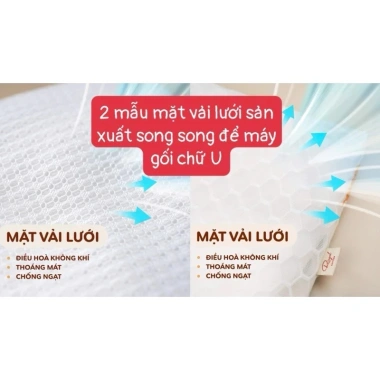 Gối Chữ U Royal Muslin Lưới Thông Thoáng – Đệm Mềm Mại, Dây Điều Chỉnh An Toàn cho Bé, Giá ưu đãi 123,308 VND 4