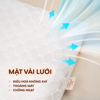 Gối Chữ U Royal Muslin Lưới Thông Thoáng – Đệm Mềm Mại, Dây Điều Chỉnh An Toàn cho Bé, Giá ưu đãi 123,308 VND 5
