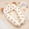 Gối chữ U Xô Muslin đa năng - chống méo đầu, ngăn giật mình cho bé sơ sinh, 115.000₫ 7