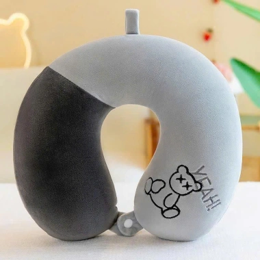 Gối cổ cao su non nguyên khối mịn - Du lịch tàu, máy bay, văn phòng, giá 69.000đ