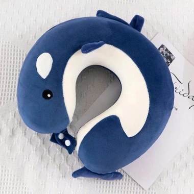 Gối cổ cao su non nguyên khối mịn - Du lịch tàu, máy bay, văn phòng, giá 69.000đ