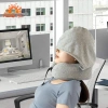 Gối cổ du lịch hình chữ U mềm mại, thoải mái, có mũ Hoodie - Đệm máy bay, chỉ 363.960 VND 7
