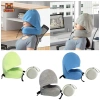 Gối cổ du lịch mũ Hoodie - Đệm hỗ trợ cổ điều chỉnh, thích hợp máy bay, ô tô, ngoài trời