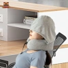 Gối cổ du lịch mũ Hoodie - Đệm hỗ trợ cổ điều chỉnh, thích hợp máy bay, ô tô, ngoài trời 8