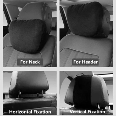 Gối Cổ Ghế LISHUANG Tựa Đầu Điều Chỉnh, Đệm Hỗ Trợ Cổ Mềm cho Maybach Benz Du Lịch 3