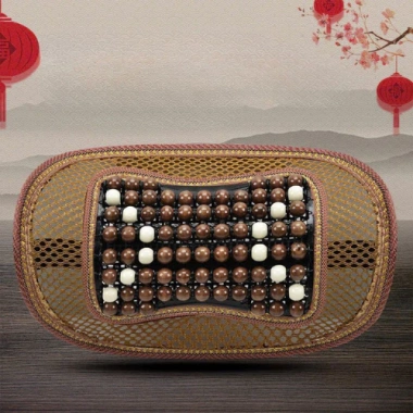 Gối Cổ Hạt Gỗ Lưới Thoáng Khí Mát - Tựa Đầu Massage, Giá 50k giảm 10k 3