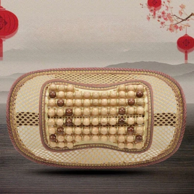 Gối Cổ Hạt Gỗ Lưới Thoáng Khí Mát - Tựa Đầu Massage, Giá 50k giảm 10k 5