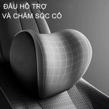 Gối cổ tròn ô tô SEAMETAL polyester mềm mại - Tựa đầu điều chỉnh, giá 61.900 VND