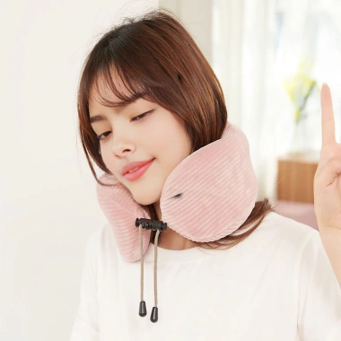 Gối cổ xốp U HanSerene - Di động, hộp đựng bảo quản, giảm đau cổ, giá ưu đãi 215k