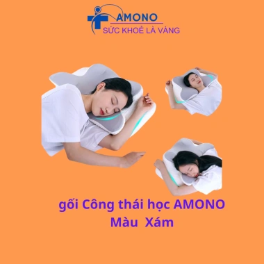 Gối công thái học AMONO thế hệ 2 - Chống đau cổ vai, ngáy, hỗ trợ ngủ nhanh, Tặng vận chuyển, chỉ 499.000₫