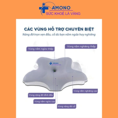 Gối công thái học AMONO thế hệ 2 - Chống đau cổ vai, ngáy, hỗ trợ ngủ nhanh, Tặng vận chuyển, chỉ 499.000₫ 7 Gối công thái học AMONO thế hệ 2 - Chống đau cổ vai, ngáy, hỗ trợ ngủ nhanh, Tặng vận chuyển, chỉ 499.000₫ 7