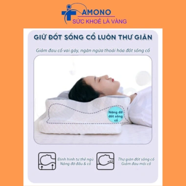 Gối công thái học AMONO thế hệ 2 - Chống đau cổ vai, ngáy, hỗ trợ ngủ nhanh, Tặng vận chuyển, chỉ 499.000₫ 9 Gối công thái học AMONO thế hệ 2 - Chống đau cổ vai, ngáy, hỗ trợ ngủ nhanh, Tặng vận chuyển, chỉ 499.000₫ 9
