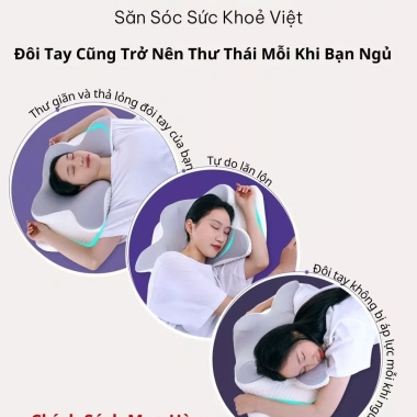 Gối công thái học Asuki thế hệ 2 - Chống đau cổ vai gáy, ngáy, hỗ trợ ngủ nhanh 7 Gối công thái học Asuki thế hệ 2 - Chống đau cổ vai gáy, ngáy, hỗ trợ ngủ nhanh 7