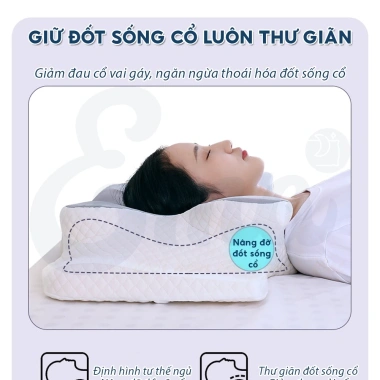Gối công thái học EMA thế hệ 2 - Ngủ nhanh, sâu giấc, dậy tỉnh không đau - Giá chỉ 722.000đ