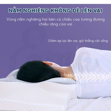 Gối công thái học EMA thế hệ 2 - Ngủ nhanh, sâu giấc, dậy tỉnh không đau - Giá chỉ 722.000đ
