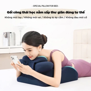 Gối Công Thái Học IV Grow Love Đa Năng 3in1 - Massage Thư Giãn, Tựa Lưng Êm Ái, Định Hình Tư Thế - Giá 499.000 VND