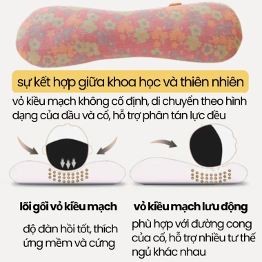 Gối công thái học lõi vỏ kiều mạch đàn hồi, giảm đau vai gáy, thắt lưng, gối kê cổ - Giá ưu đãi 280.000 VND 2 Gối công thái học lõi vỏ kiều mạch đàn hồi, giảm đau vai gáy, thắt lưng, gối kê cổ - Giá ưu đãi 280.000 VND 2