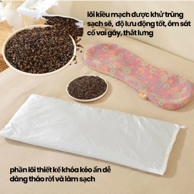 Gối công thái học lõi vỏ kiều mạch đàn hồi, giảm đau vai gáy, thắt lưng, gối kê cổ - Giá ưu đãi 280.000 VND 6 Gối công thái học lõi vỏ kiều mạch đàn hồi, giảm đau vai gáy, thắt lưng, gối kê cổ - Giá ưu đãi 280.000 VND 6