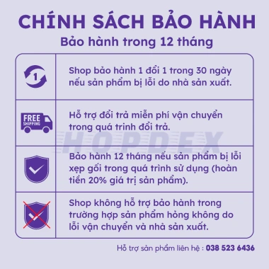 Gối Công Thái HOPDEX giảm đau cổ vai gáy, phù hợp người ngủ cao thấp - Giá 200.000₫