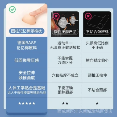 Gối cột sống cổ Đức hình trụ - Đệm cổ tùy chỉnh hỗ trợ giấc ngủ, giao nhanh