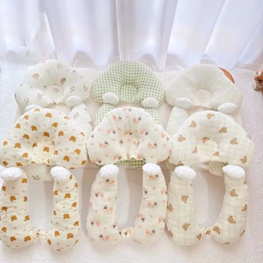 Gối đa năng chữ U NẤM - Gối chặn & ôm muslin trần bông, mềm êm, thoáng mát cho bé - Giá 154.000₫ 3
