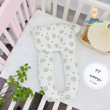 Gối đa năng chữ U NẤM - Gối chặn & ôm muslin trần bông, mềm êm, thoáng mát cho bé - Giá 154.000₫ 8