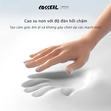 Gối Đầu Cosseal Cao Su Non Massage & Chườm Nóng - Giảm Đau Cổ Vai Gáy Giá 559.000₫