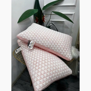 Gối đầu gối cotton hồng hạc 50x70cm êm ái, mềm mại, hỗ trợ cổ khi nằm - 69.000đ 2