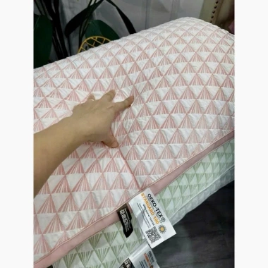 Gối đầu gối cotton hồng hạc 50x70cm êm ái, mềm mại, hỗ trợ cổ khi nằm - 69.000đ 3