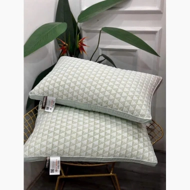 Gối đầu gối cotton hồng hạc 50x70cm êm ái, mềm mại, hỗ trợ cổ khi nằm - 69.000đ 7