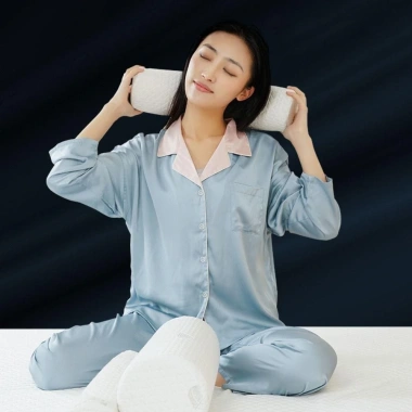 Gối Đầu Tròn URKIBESOTA - Xốp Nhớ Chậm Phục Hồi, Hỗ Trợ Cột Sống và Cổ Tử Cung, Giá Ưu Đãi 192.996 VND 6