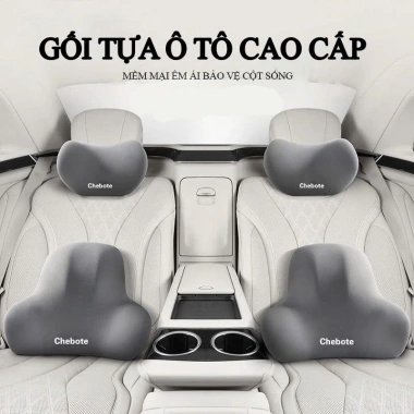 Gối Đầu Tựa Lưng Ô Tô Awesome Cao Su Non Hỗ Trợ Cổ Lưng Ngồi Văn Phòng 85.000₫