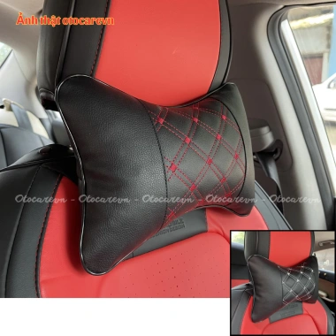 Gối Đầu & Tựa Lưng Ô tô Da Cao Cấp - Giảm Đau Vai Gáy, Bảo Vệ An Toàn, Giá 60.000₫ (Giảm 12.000₫)