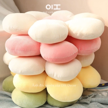 Gối đệm bông hoa 6 cánh Pastel decor sofa - mẫu 2.025 OH Decor, màu hot, giảm 23% 3