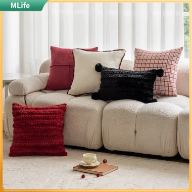 Gối Đệm Chenille Checkered 45x45 Phòng Khách Sofa và Phòng Ngủ - Giá 195,696₫ 2
