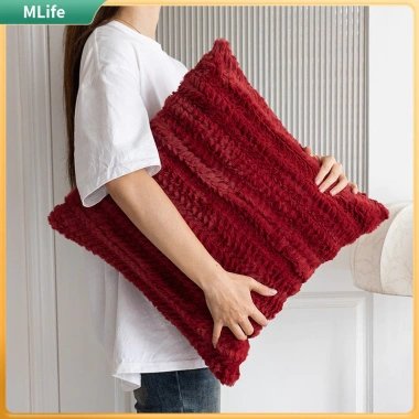 Gối Đệm Chenille Checkered 45x45 Phòng Khách Sofa và Phòng Ngủ - Giá 195,696₫ 4