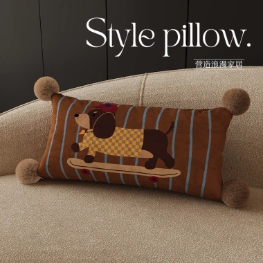 Gối Đệm Dachshund Phim Hoạt Hình Hàn Quốc 45x45cm - Vỏ Gối cho Bé Gái, Phòng Khách, Sofa - Giá 329.930 VND 8