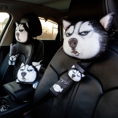 Gối Đệm Đầu Ô Tô 3D Husky Shiba Chống Mỏi Vai Gáy - Ruffo Cao Cấp Giá Rẻ 60k 3 Gối Đệm Đầu Ô Tô 3D Husky Shiba Chống Mỏi Vai Gáy - Ruffo Cao Cấp Giá Rẻ 60k 3