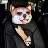 Gối Đệm Đầu Ô Tô 3D Husky Shiba Chống Mỏi Vai Gáy - Ruffo Cao Cấp Giá Rẻ 60k 6