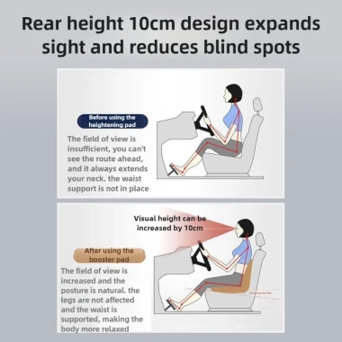 Gối đệm Memory Foam hỗ trợ Lumbar ô tô - Thoáng khí, đa năng 4 mùa, giảm đau lưng 4